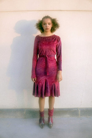 Vintage fabric Femme fatal dress